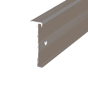 Trapprofiel PVC 271 Aluminium rvs-look